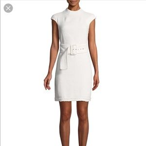 Theory Mod Belt Dress (Ivory Spring Boucle)